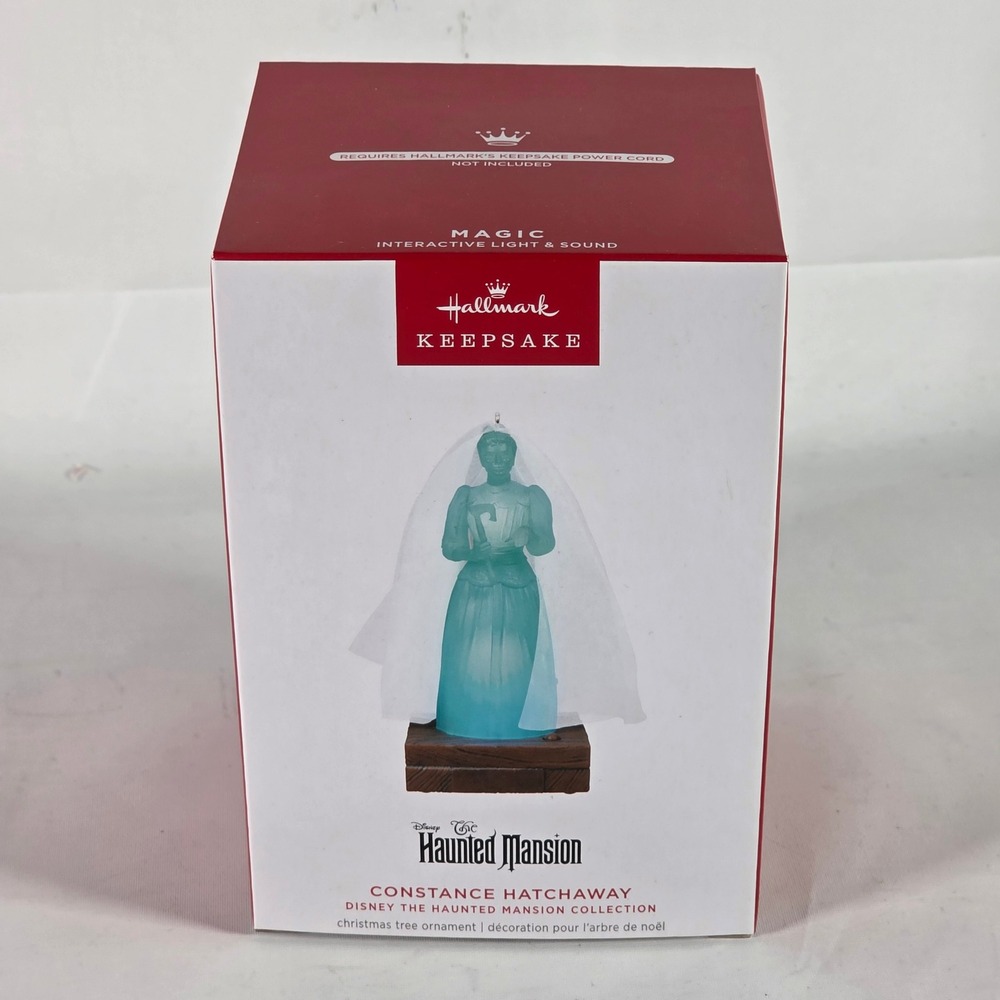 Hallmark Disney Haunted Mansion Constance Hatchaway Light Sound Ornament New